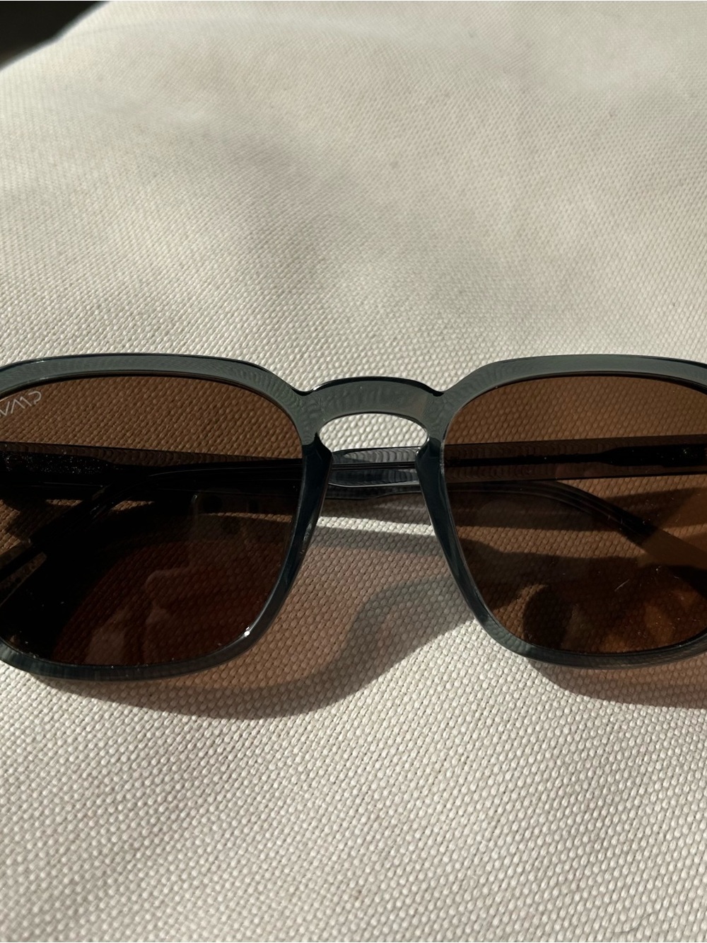 Francis Polarized Sunglasses — Slate Gray Frame with Brown Lenses - Picture 3 of 6
